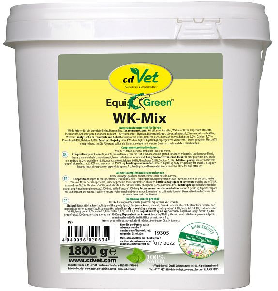 cdVet EquiGreen WK mix 1,8 kg, 2063