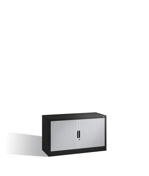 C+P rolluikkast Omnispace, H720xB1200xD420mm, kleur: zwartgrijs/lichtgrijs, inbouwgreep, 1 FH, 3253-00 S10101