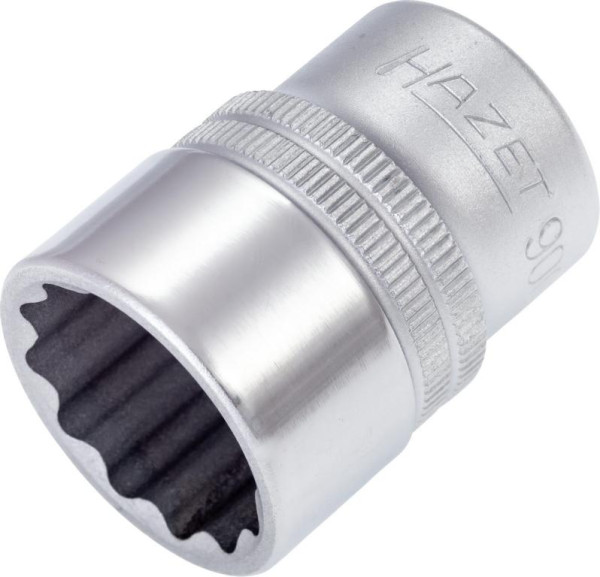 Hazet dopsleutelinzet, dubbel zeskant, hol vierkant 12,5 mm (1/2 inch), 21 mm, gekarteld, 900Z-21