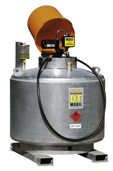 Cemo dieseltank verrijdbaar 980l, dubbelwandig verzinkt, 7386