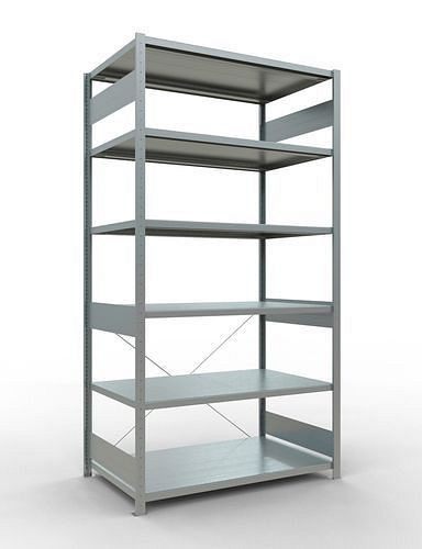 Schulte legbordstelling, basisveld, 6 opbergniveaus, kruisschoor, vakbelasting 250 kg, 1360 x 836 x 2500 mm, 278775