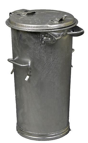 Renner systeemprullenbak 50 L, zonder sluitbeugel, Ø (boven) ca. 387 mm, Ø (onder) ca. 305 mm, thermisch verzinkt, stofvrij legen, 2034-00