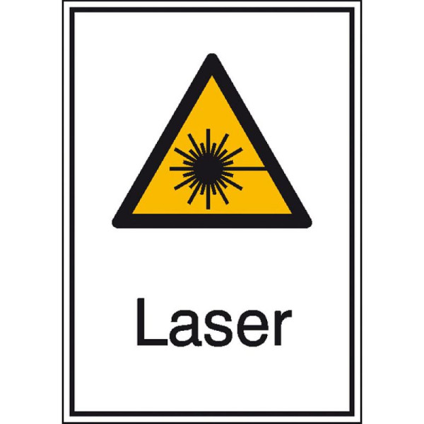 Stein HGS HGS elektrische markering/combinatiebord met waarschuwingsbord en extra tekst, laser, 131 x 185 mm / film, zelfklevend, 21.0430