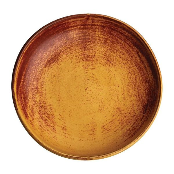 Olympia canvas schaal met hoge rand siena-roest 23cm, VE: 6 stuks, FA313