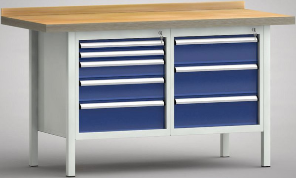 KLW standaard werkbank - 1500 x 700 x 840 mm L x D x H, WS177N-1500M40-E1662