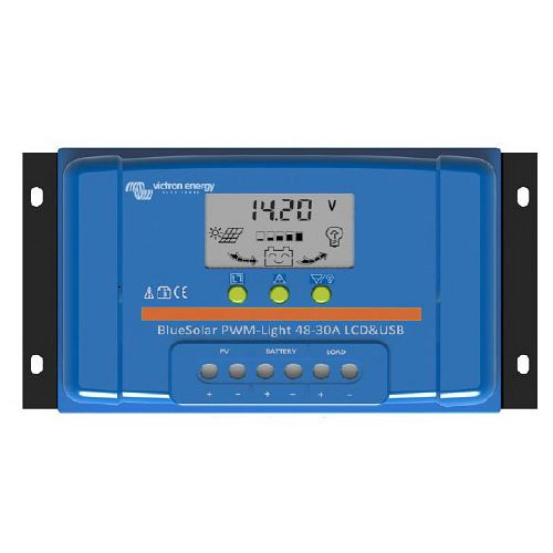Victron Energy zonnelaadcontroller BlueSolar PWM-LCD&USB 48V-10A, 321840