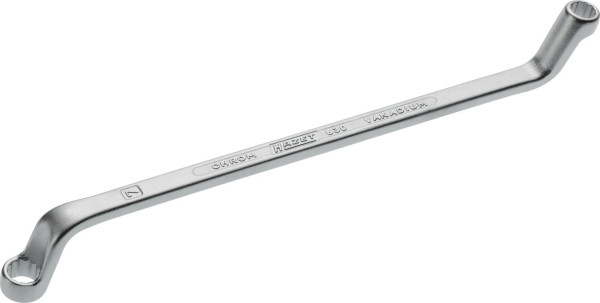 Hazet dubbele ringsleutel, buiten dubbel zeskant profiel, 6 x 7 mm, 630-6X7