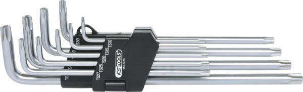 KS Tools vijfsterrenstiftsleutelset, boring, lang, 9-delig, 151.2470