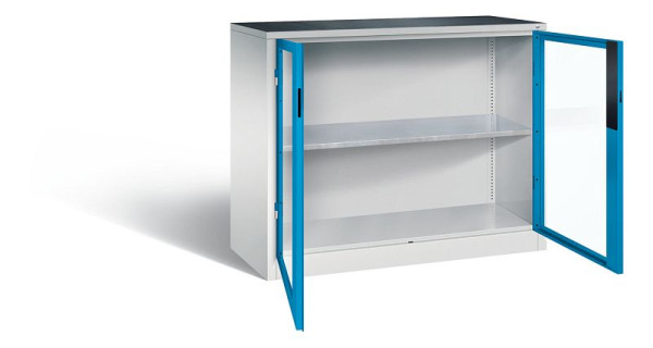 C+P gereedschapskast Acurado, H1000xB1200xD500mm, kleur: lichtgrijs/lichtblauw, verzonken handgreep, 8831-0552 S10015