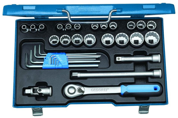 GEDORE dopsleutelset 1/2", inch, 31-delig, 2546027