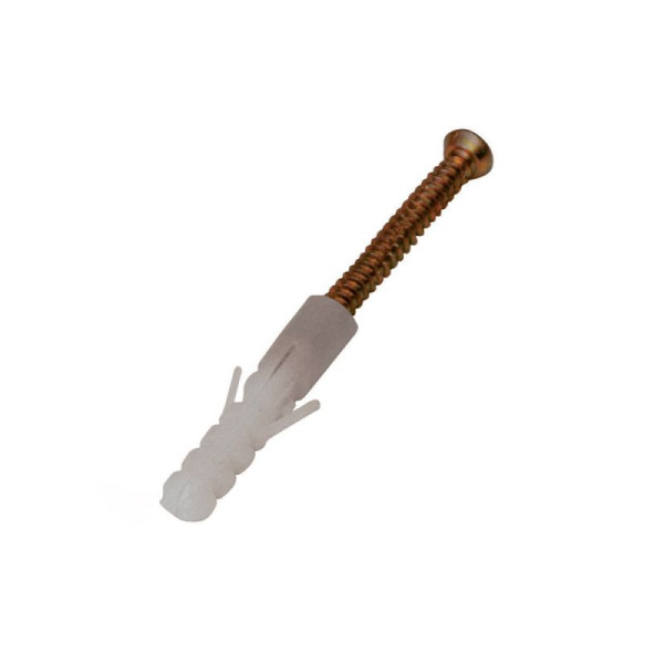 Steen HGS schroef met plug, Ø 8 x 14 mm, lengte ca. 105 mm, verpakking van 10 stuks, 10074