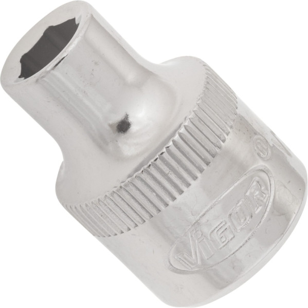 VIGOR dopsleutelinzet, hol vierkant 10 mm (3/8 inch), buitenzeskantprofiel, 6 mm, V2278N