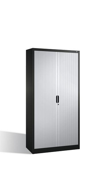 C+P rolluikkast Omnispace, H1980xB1000xD420mm, kleur: zwartgrijs/lichtgrijs, verzonken greep, 5 niveaus, 3202-00 S10074