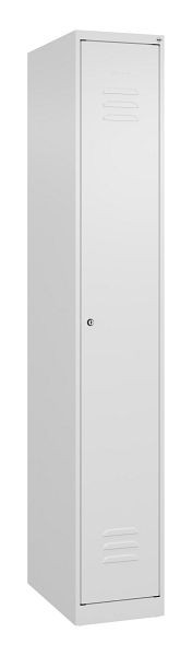 C+P luierkluis Classic PLUS met middenwand, 1850x300x500mm, 9016/9016, cilinderslot, 080000-10F S10011