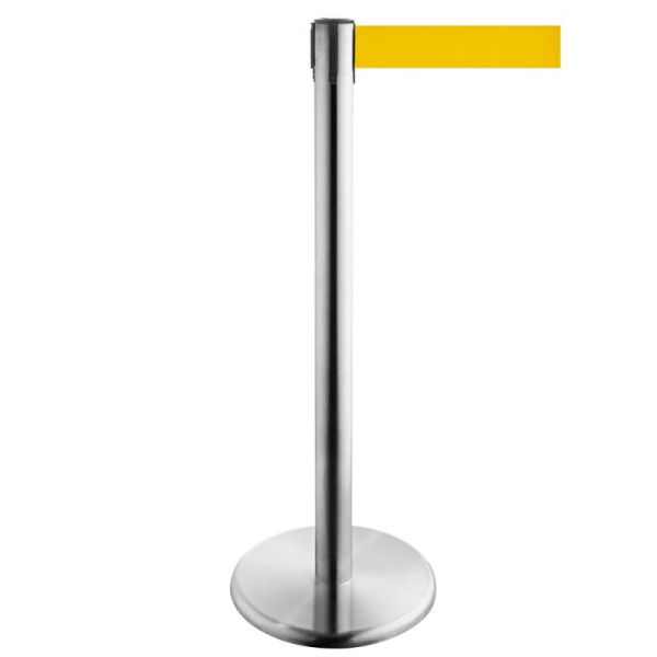 Stein HGS HGS personengeleidingssysteem -P-LINE Future-, RVS, signaalgeel, met bandeindstuk (standaard), bandlengte: 2,3 m, 12798-1202