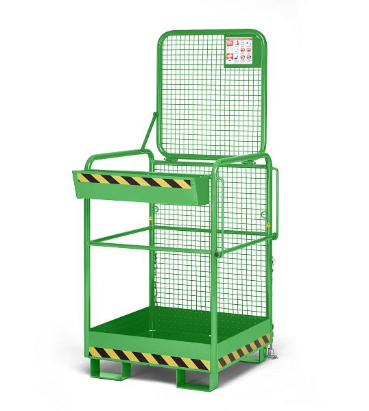 RR Industrietechnik Arbeitskorb, RAK-One, RAL 6018 gelbgrün, 120000096