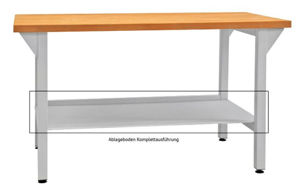ADB-plank, breedte 1250 x diepte 600 mm, lichtgrijs, 23047