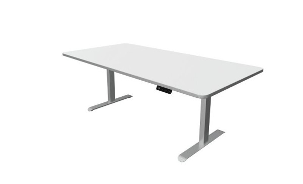 Kerkmann zit-statafel, Move 3 Premium, B 2000 x D 1000 mm, elektrisch in hoogte verstelbaar van 720-1210 mm, wit, 10331710