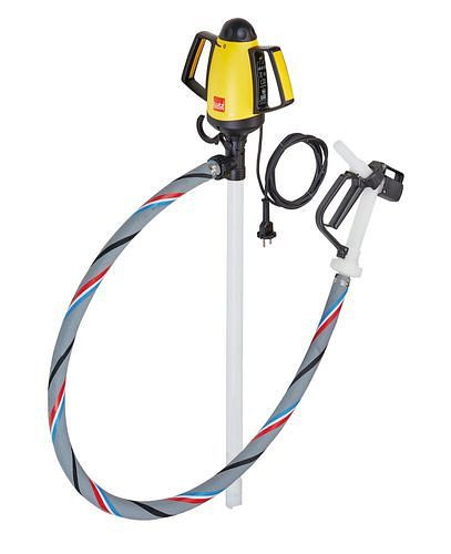 DENIOS Leichte elektrische Fasspumpe aus PVDF, für aggresive Säuren, 1000 mm Tauchtiefe, 267795