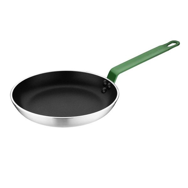 Hygiplas Teflon Platinum Plus antiaanbakpan 200 mm groen handvat, FB470