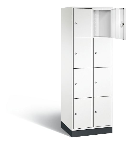 C+P lockerkast Intro, H1950xB620xD490mm, kleur: verkeerswit, 8470-201 S10177