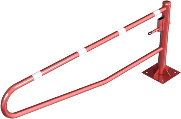 Schake slagboom draaibaar 2,50m met profielcilinder ver, 413_251ZBP