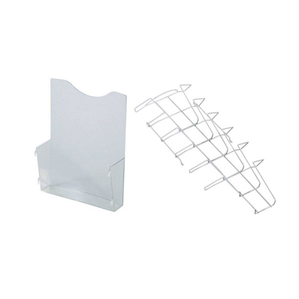 Stein HGS HGS systeemaccessoires -ZIP MAGIC ACCESSORIES-, brochurebakje, brochurehouder, gemaakt van PC/DIN A4-formaat, UV-belast/breekbestendig, 11917