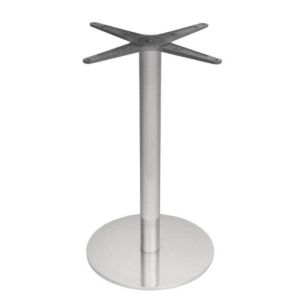 Bolero ronde tafelpoot RVS 68cm hoog, GK992