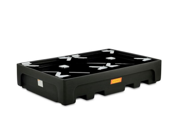 Cemo IBC opvangbak 1100/2-PE met steunkruis, 10940