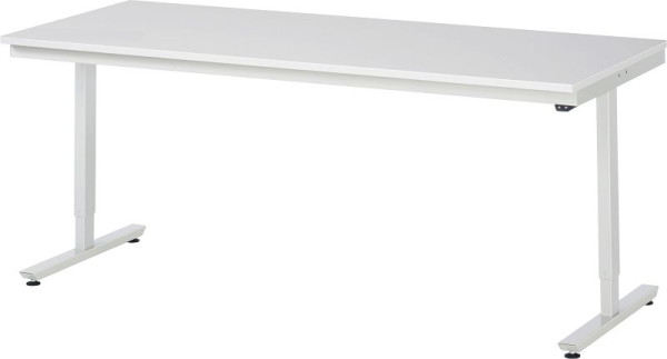 RAU werktafel serie adlatus 150 (elektrisch in hoogte verstelbaar), melamine plaat, 2000x720-1120x800 mm, 08-AT-200-080-M