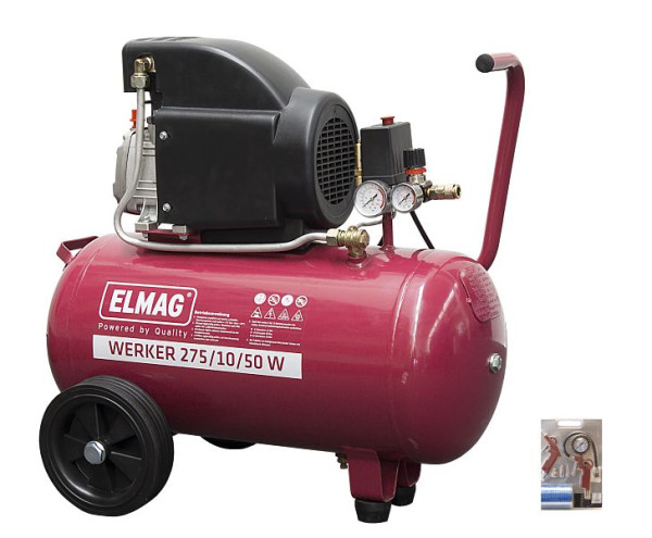 ELMAG compressor WERKER 275/10/50 W - 'SET-ACTION', 10015