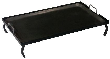 Contacto Zware ijzeren plaat 70 cm op zwart gelakt ijzeren frame, 5087/700