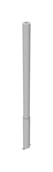 Schake afzetpaal, stalen buis Ø 60 x 2,5 mm, afneembaar met profielcilinderslot, thermisch verzinkt, zonder oog, 460Z