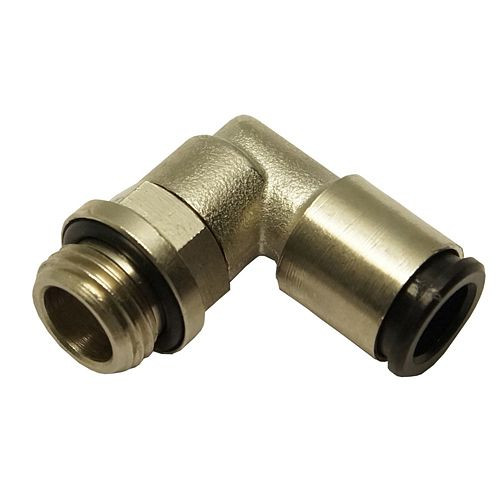 AEROTEC hoekverbinder met buitendraad 1/4 inch, cilindrisch, 8 mm, met O-ring, 20.2022.06