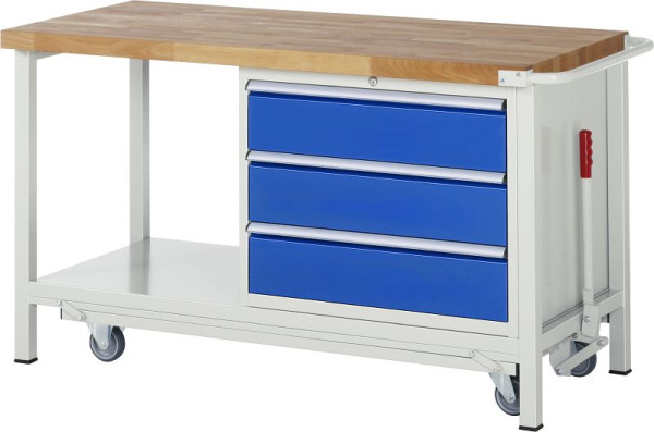 RAU neerlaatbare werkbank 8000 - model 8257, B1500 x D700 x H880 mm, 15-8257A6-157B4F.11