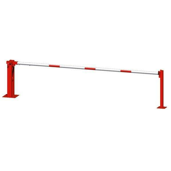 Schake handbarrière met gasdrukveer en vaste steunpaal, 415_70ZZPB
