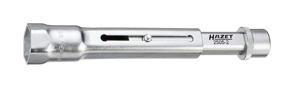 Hazet bougiesleutel, hol vierkant 10 mm (3/8 inch), zeskant profiel, 20,8 mm, 13/16", 2505-2