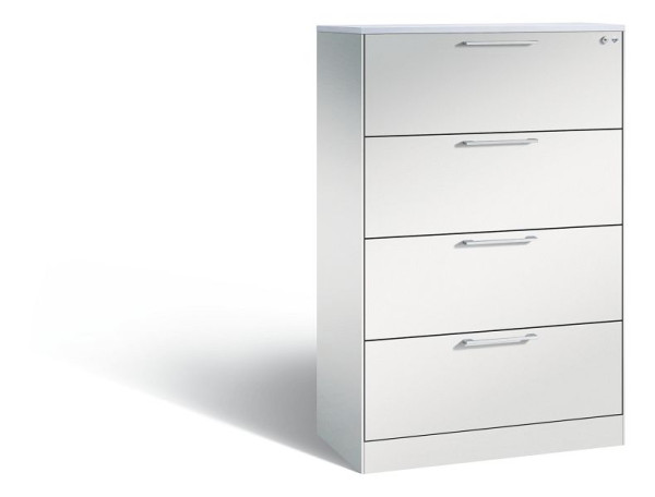 C+P hangarchiefkast Asisto, H1310xB800xD435mm, kleur: lichtgrijs, beugelgreep, 146 023-412 S10222