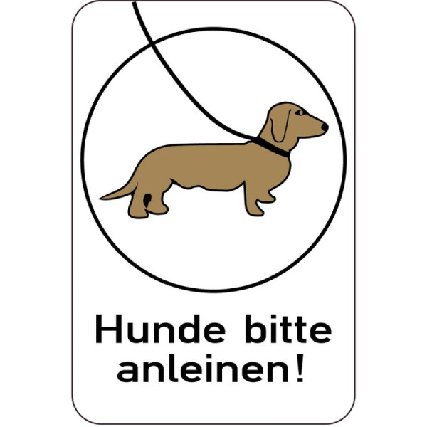 Stein HGS HGS speciaal bord, honden graag aangelijnd, 400 x 600 mm, 14925