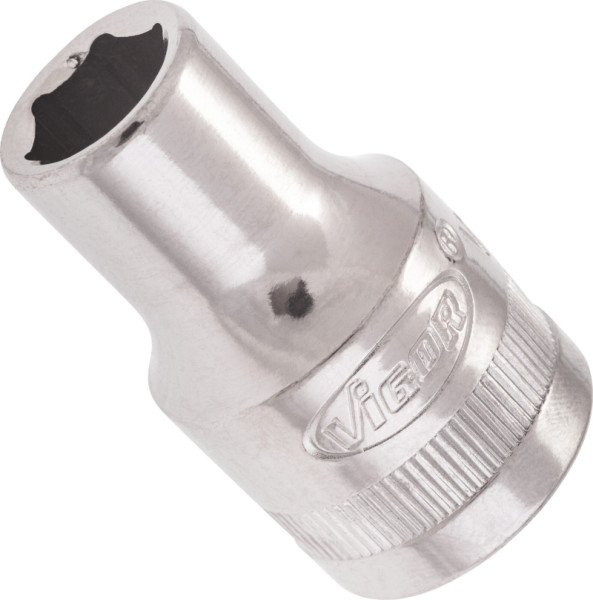 VIGOR dopsleutelinzet, hol vierkant 12,5 mm (1/2 inch), buitenzeskantprofiel, 10 mm, V2465N