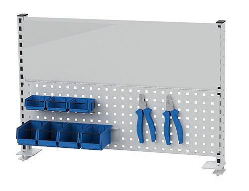 Bedrunka + Hirth meerwandig bouwbreedte 1000, 1x geperforeerde wand, 1x magneetwand, 1x informatietas DIN A4 afmetingen in mm (BxH): 1000 x 650, 03.900.12.02