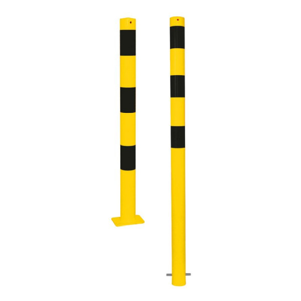 Stein HGS HGS stalen buispaal/stambeveiligingspaal, stationair, voor betonverankering met grondanker, 3 ogen (90°), materiaal: ronde stalen buis Ø 89 mm, 489bg-3