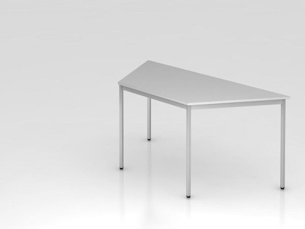 Hammerbacher vergadertafel trapezium vierkant 160x69cm grijs, trapeziumvorm, VVT16/5/5