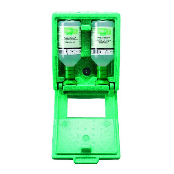 Stein HGS HGS oogspoelstation -PLUM-, inclusief 2 x 500 ml oogspoelflessen en wanddoos, voor wandmontage, 25956