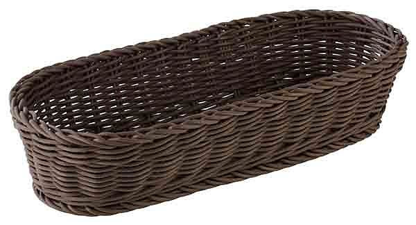 APS stokbroodmand, ovaal, 40 x 16 cm, hoogte: 8 cm, polypropyleen, bruin, -PROFI LINE-, 50823