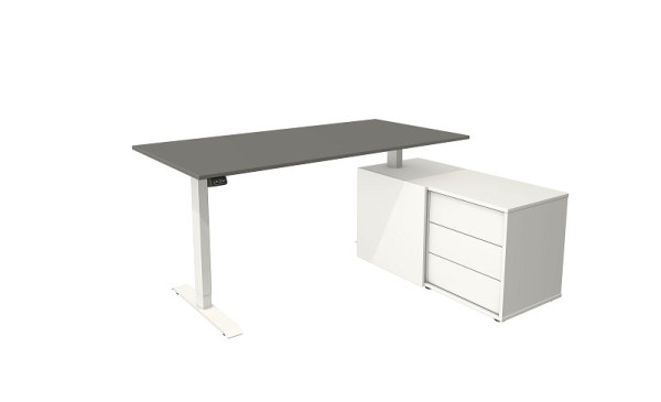 Kerkmann compleet werkstation Move 1, wit/grafiet, 10216212