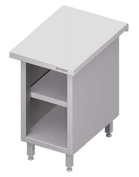 Stalgast neutrale uitvoering "Free Flow" met open onderkast 500x735x880 mm RVS deksel, FF05122