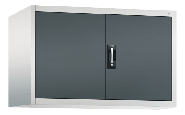 C+P bovenkast Acurado, H790xB1200xD600mm, kleur: lichtgrijs / antracietgrijs, verzonken handgreep, 9495-009 S10001