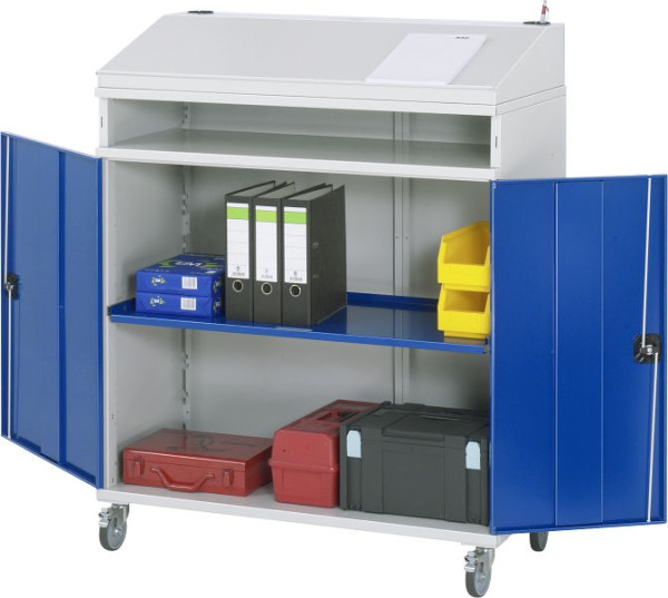 RAU zijkast sta bureau - model 01, B1100 x D520 x H1235/1345 mm, 07-1100-M01F.11