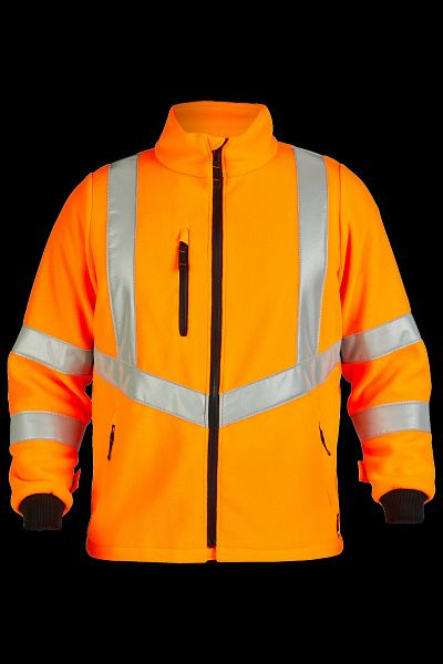 ROFA fleecejack 2732337, maat 64/66, kleur 146-lichtgevend oranje, 2732337-146-64/66